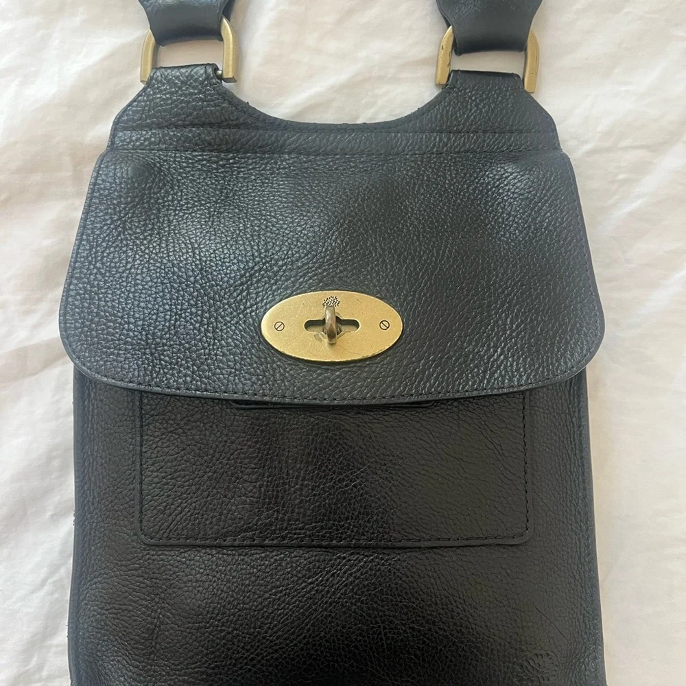 Mulberry Small Antony - Black Small Classic Grain - Picture 8 of 12
